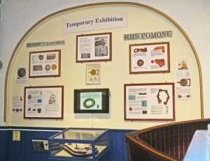 Temporary display at Cowes Maritime Museum