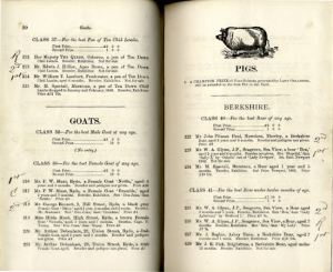 Isle of Wight Agricultural Show Catalogue 1889